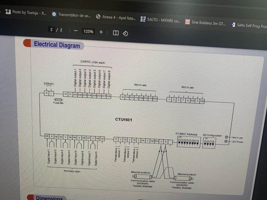 Controler hvac ventiloconvectoare