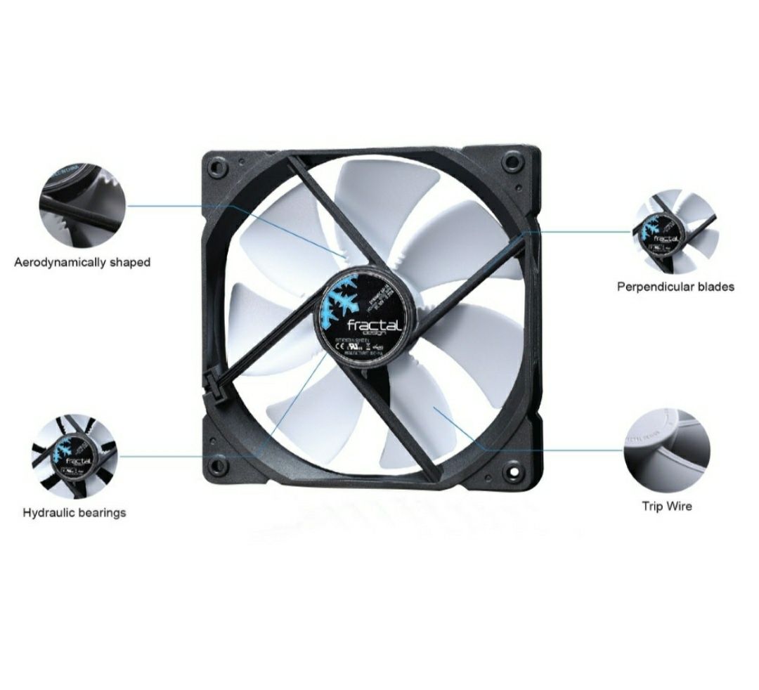 Ventilator Fractal Design Dynamic GP-14 White 1000RPM