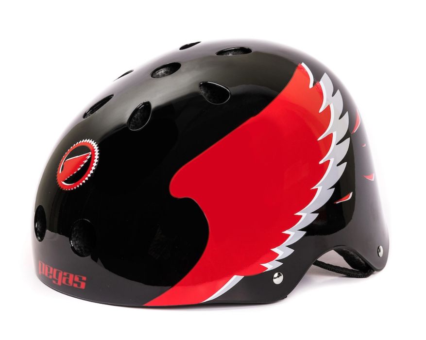 Casca protectie Pegas Negru/Rosu, L