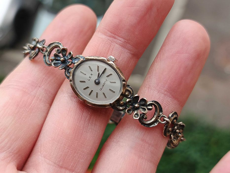 Silver Ceas Vintage Lex Argint Masiv 925