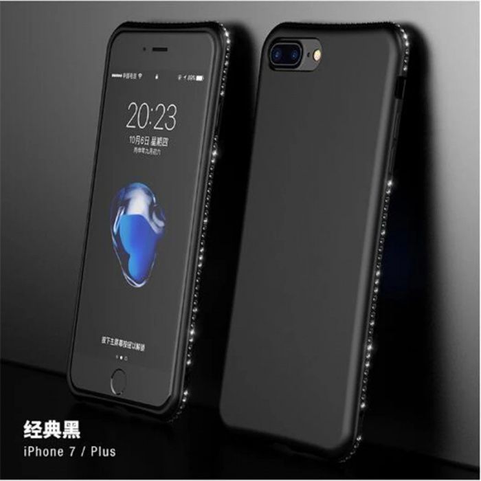 Husa silicon Diamond Iphone 6 / 6s / 7 / 7 Plus / 8 / 8 Plus / X