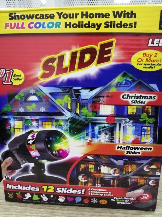 Мини лазер-лазерен проектор движещи се точки и фигури-Червени и Зелени