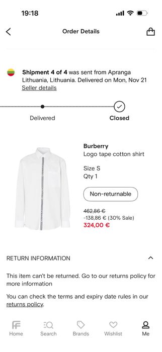 Мъжка риза Burberry - оригинална