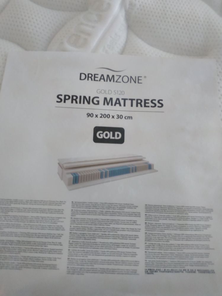 Пружинен матрак 90x200 Gold S120 Dreamzone