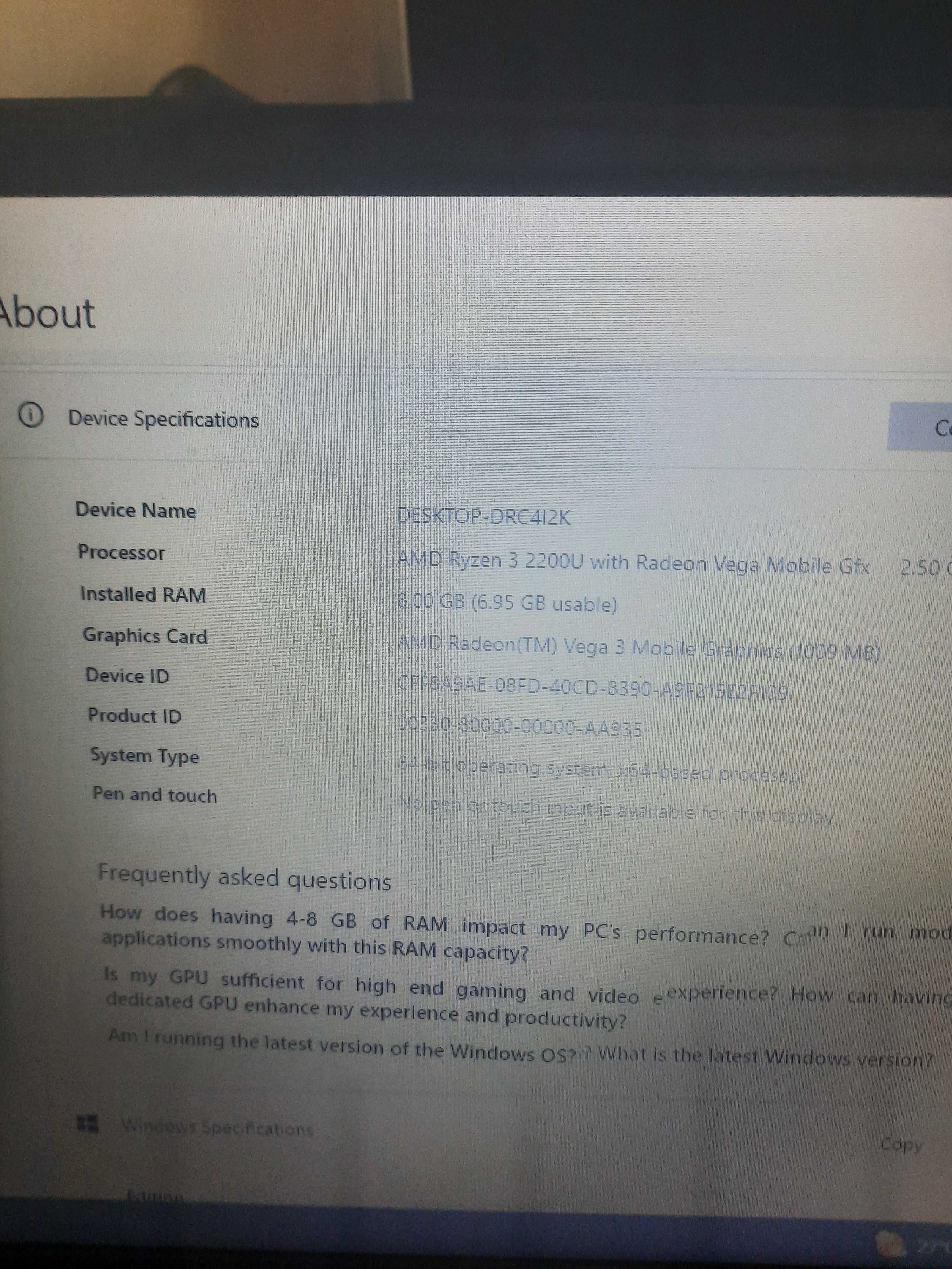 Laptop ASUS A505ZA-BR156