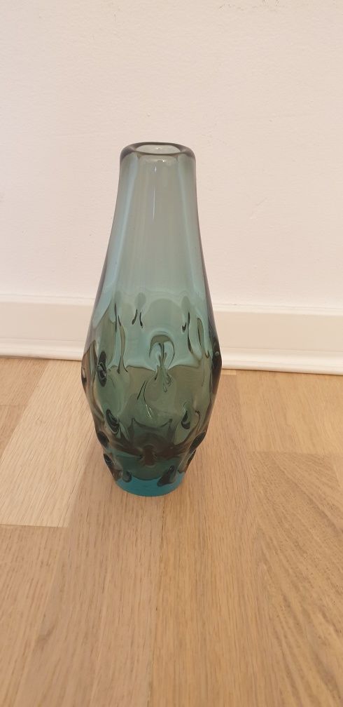 Vaza glastra sticla alexandrit vintage colectie Cehia 1960 Zelezny