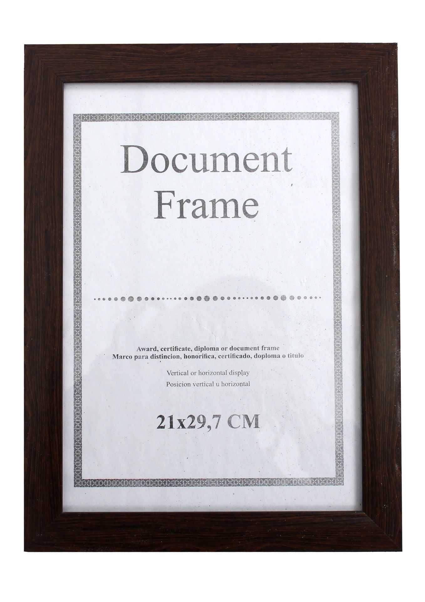 Рамка А4 для сертификата , со стеклом. Размер 21*29,7 см