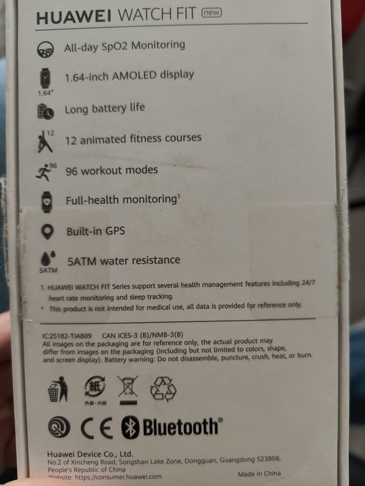 Smartwatch Huawei Fit