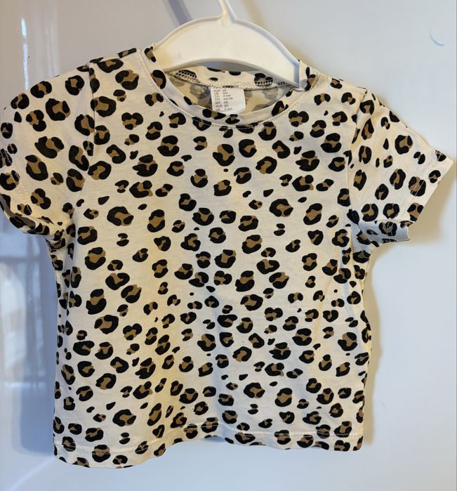 Tricou bebe H&M animal print mărimea 68