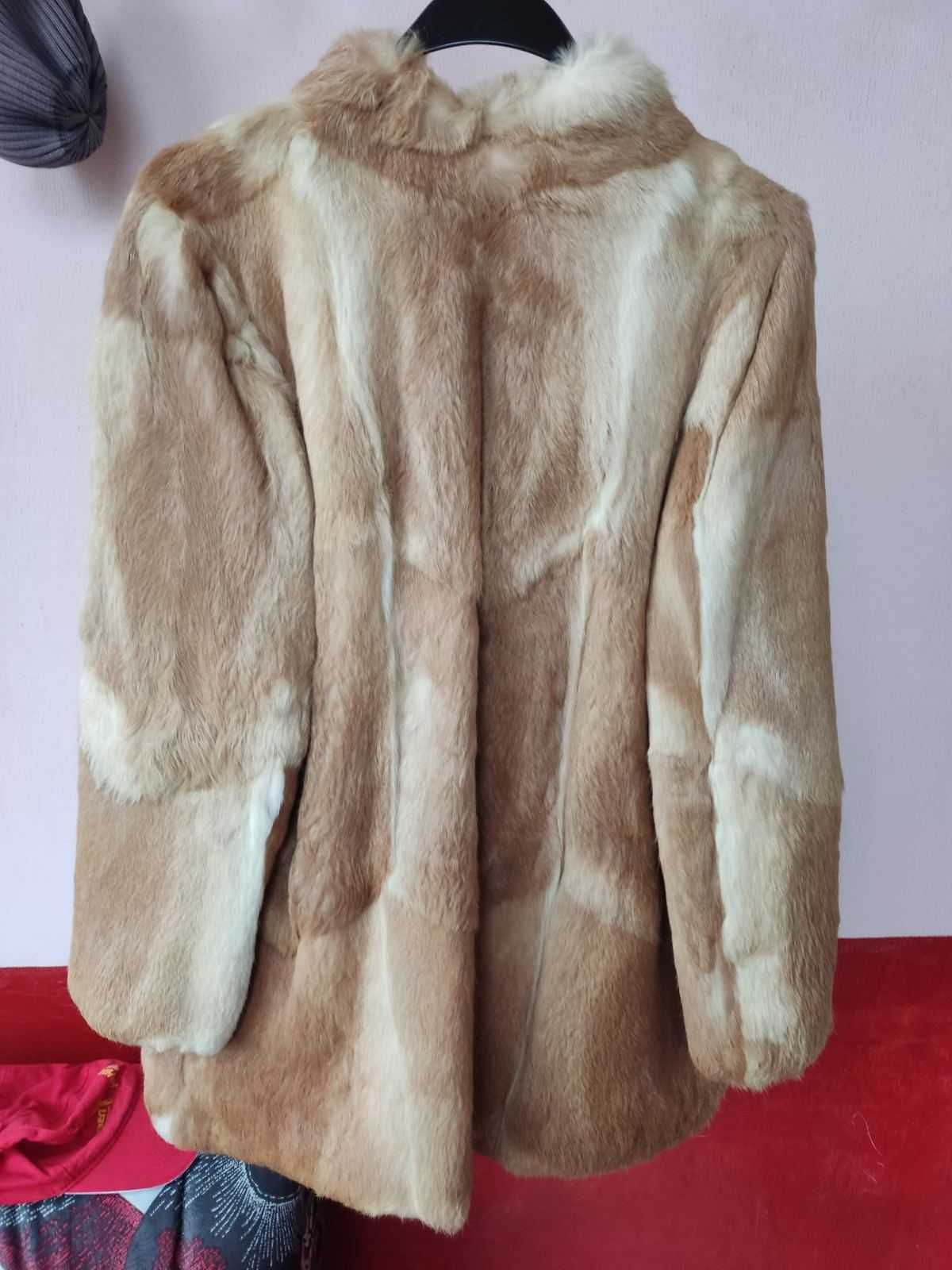 Дамско палто от естествена кожа от лисица