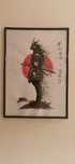 Tablou samurai acuarela watercolor