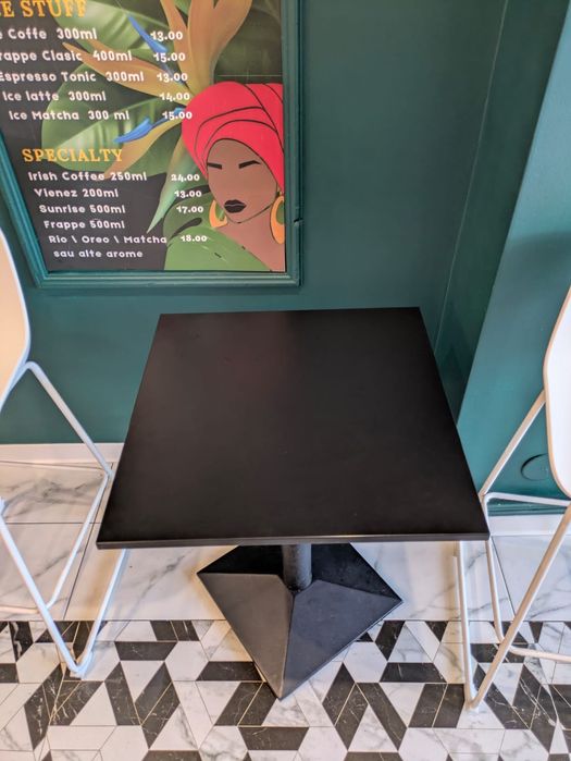 Mese negre simple 2 bucati