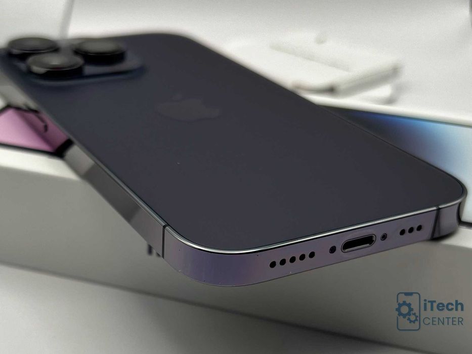 iPhone 14 Pro, 256GB, Purple, 100% батерия, КАТО НОВ, ГАРАНЦИЯ!