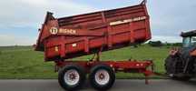 Remorca basculabila tandem tractor cereale siloz 14.5 tone total Agram