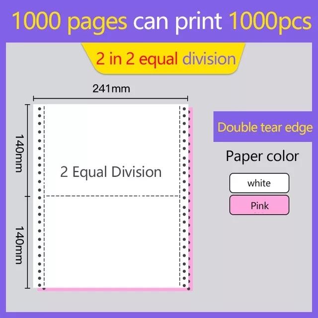 2000шт, бумажные иглы для компьютерной печати
