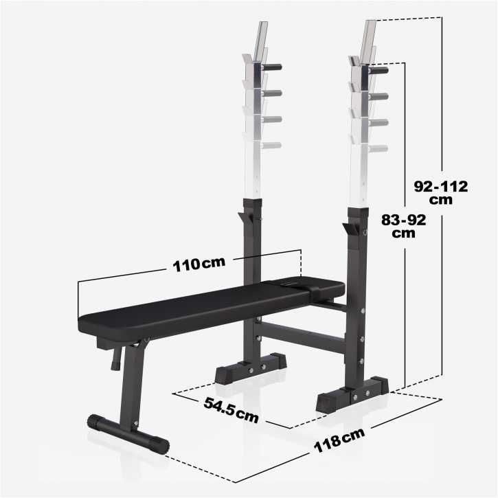 Set banca piept + greutati 38kg