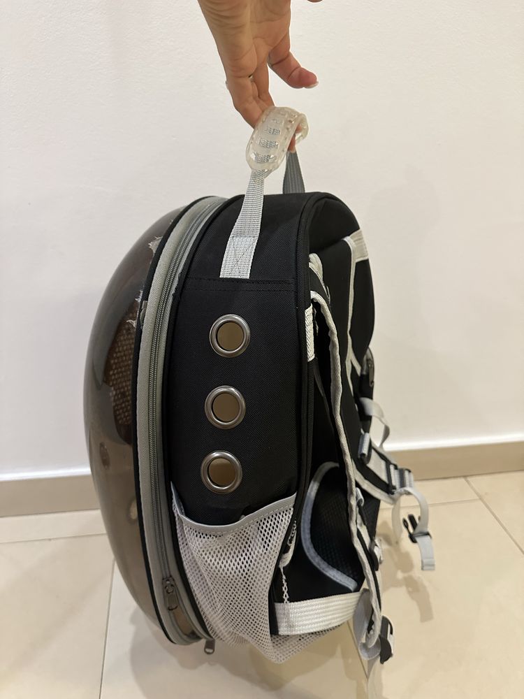 Ghiozdan/Geanta pisica si litiera+3 saci de nisip +mancare Cadou