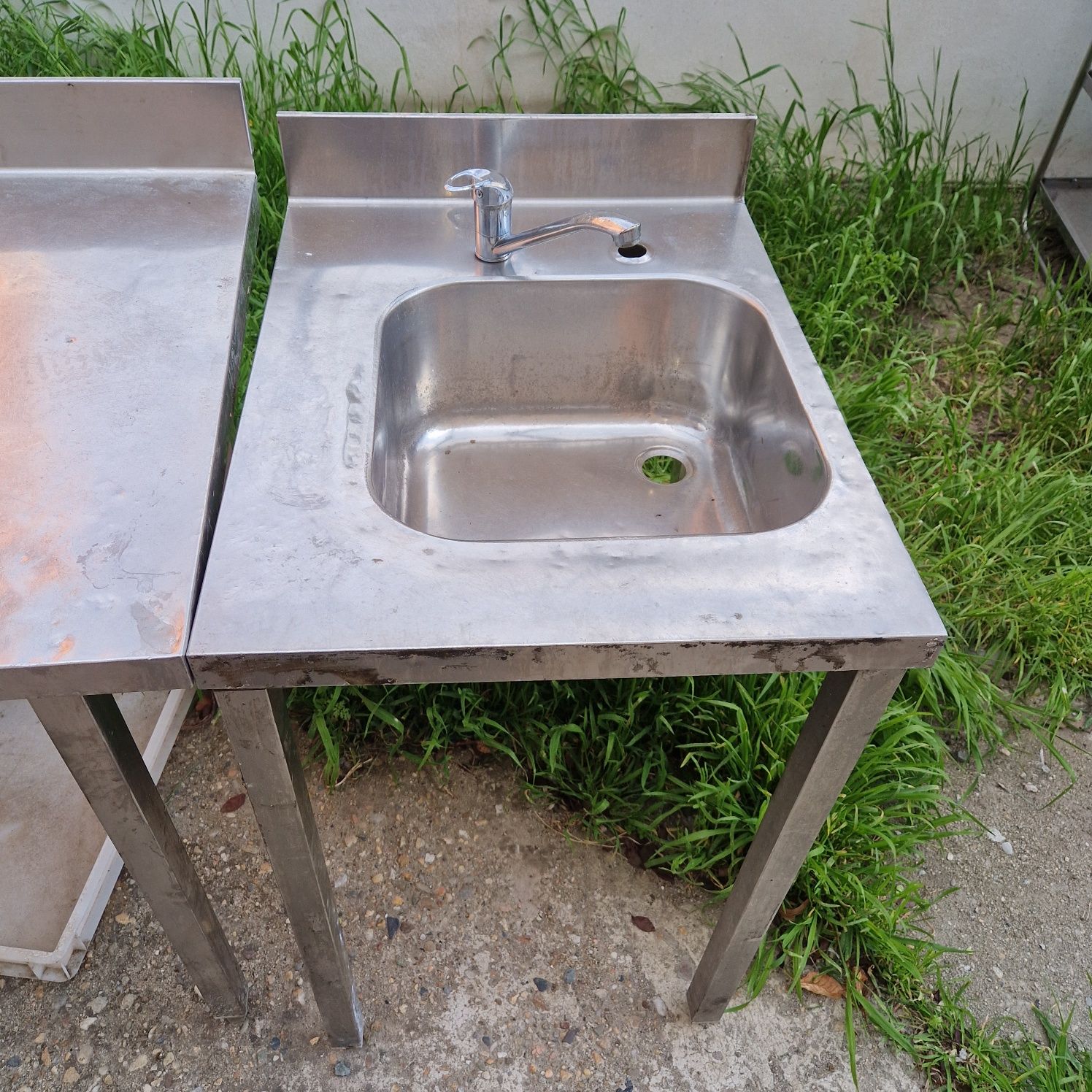 Chiuveta inox 1-2 cuve, mese inox, raft inox