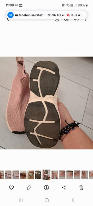Adidasi tenesi zara tip sosete marimea 34 35