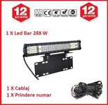 led bar cu cablaj si suport numar