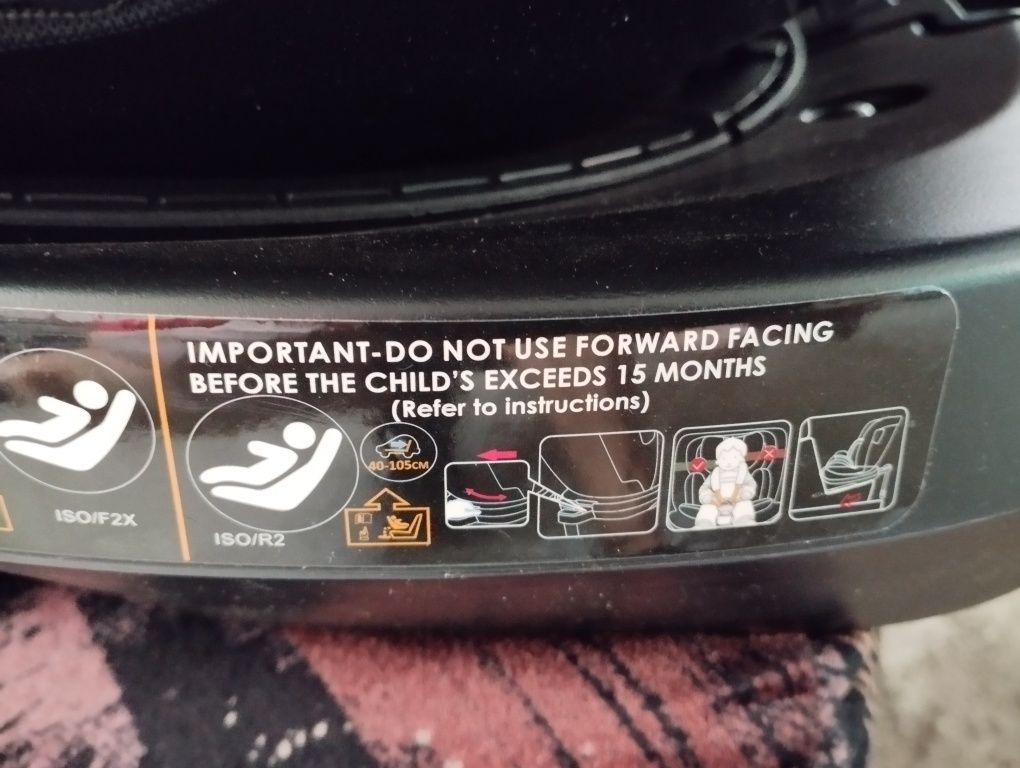 Детско въртящо столче за кола с изофикс, isofix, Cuggl