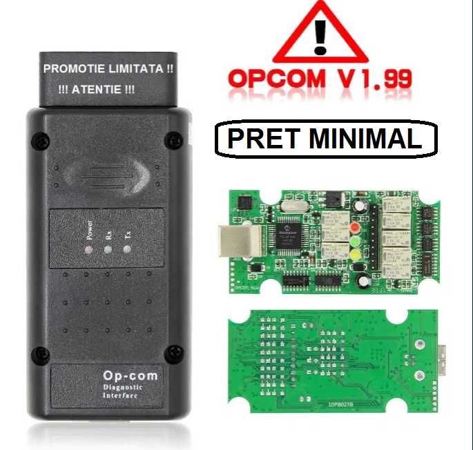 OPCOM Tester auto Diagnoza Auto OPEL OP-COM V1.99 Ultima Versiune