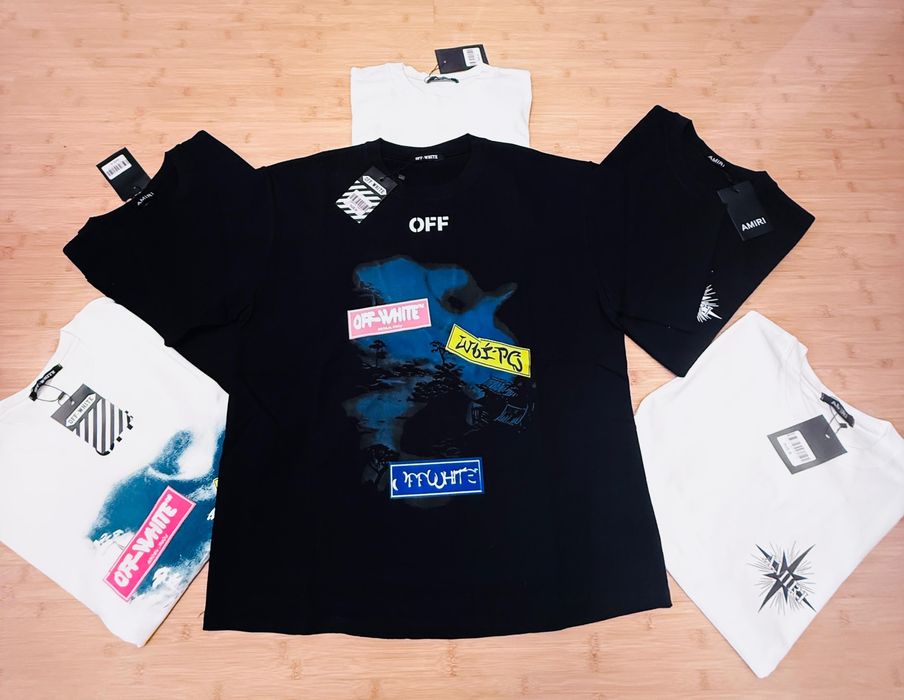 Tricou Off-White Unisex Model Negru