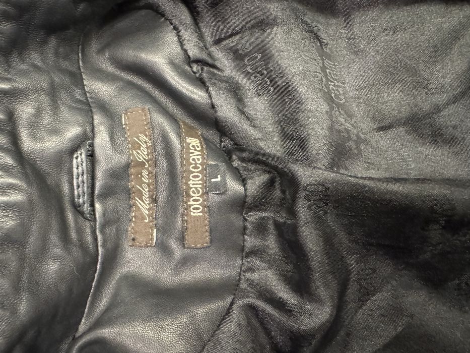 Кожено яке Roberto Cavalli