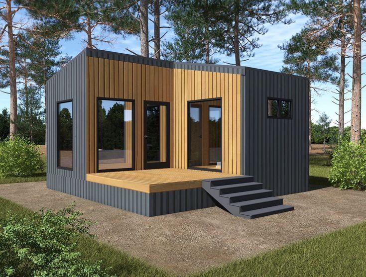 Acest container tip casă este construit din materiale durabile, rezist