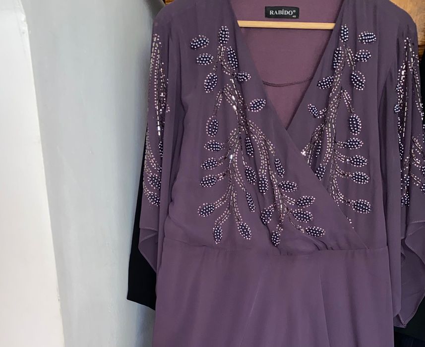 Rochie ocazie mov cu aplicatii masura mare (48)