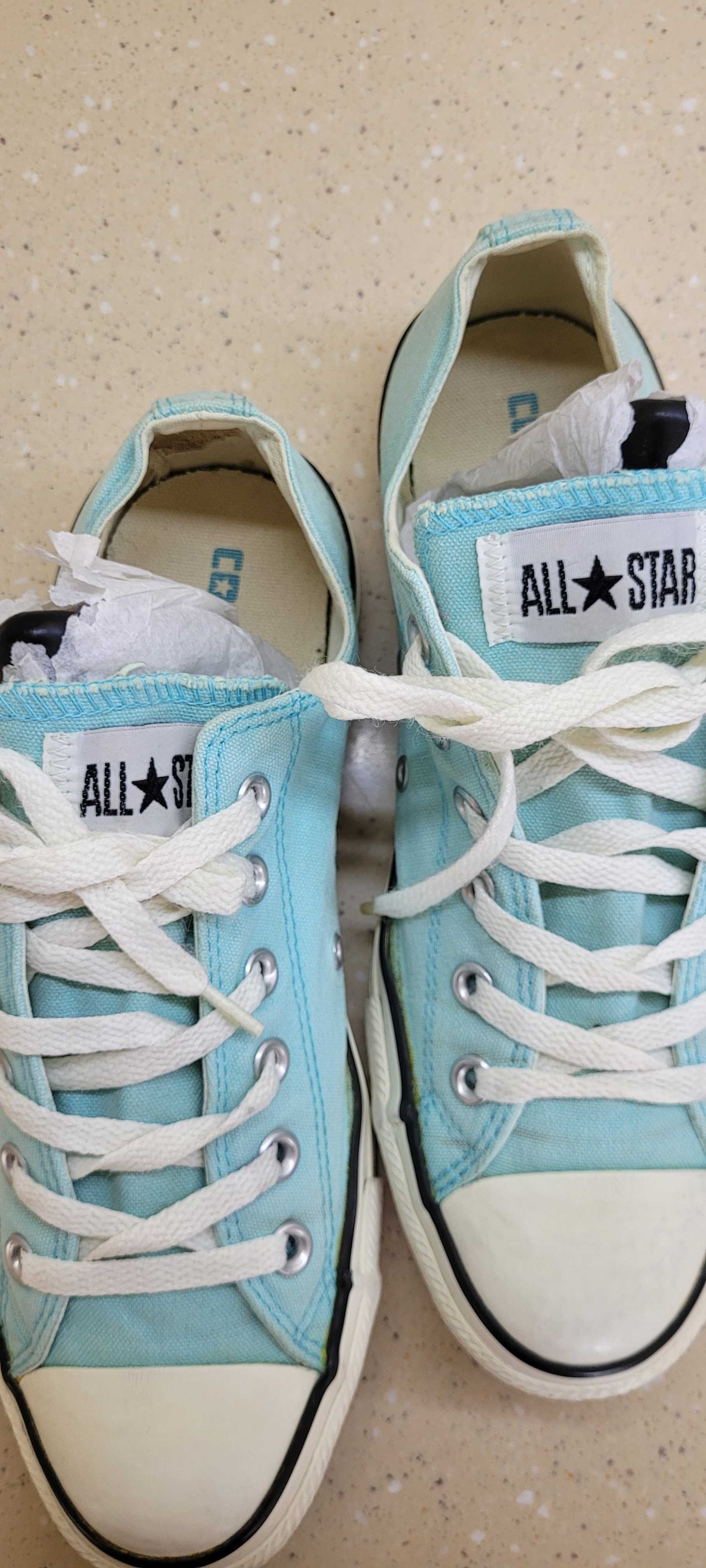 Кеды Converse голубые женские