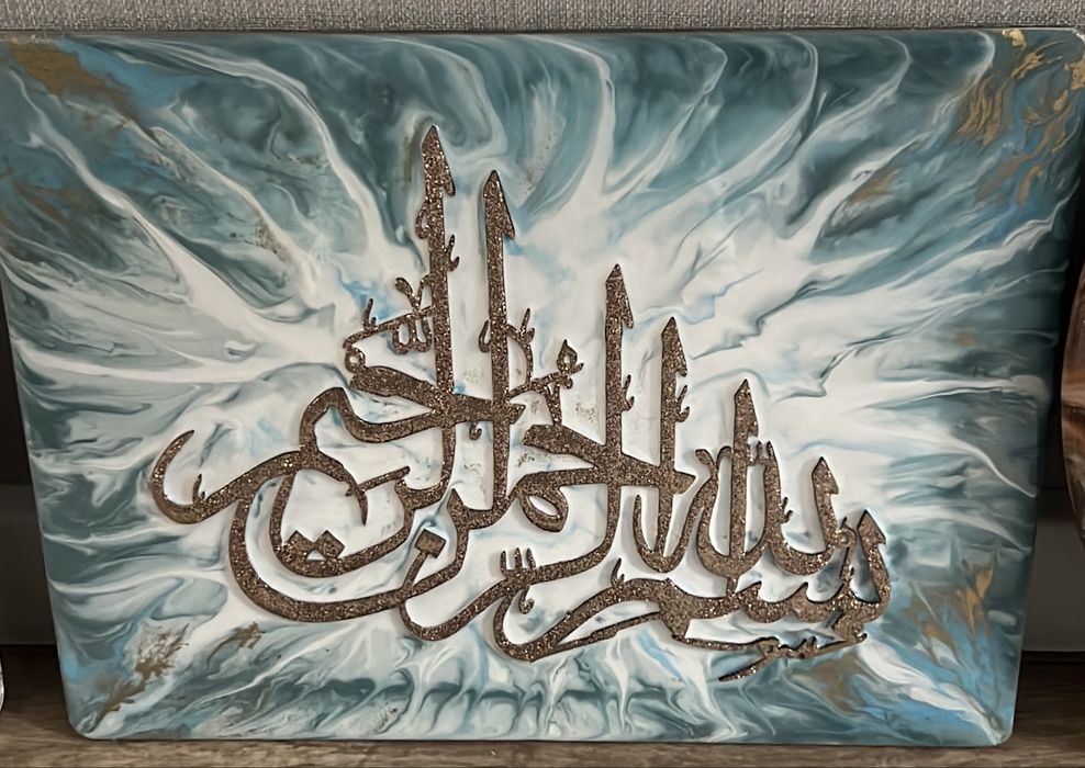 Картины и часы со смолой, ручная работа