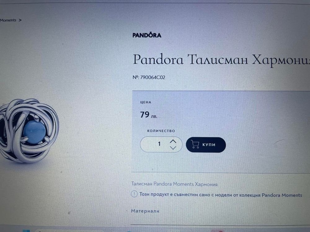 Сребърни талисмани за гривна Pandora