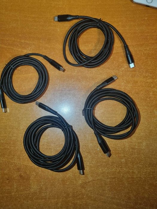 Кабель для быстрой зарядки и передачи, Type-C на Type-C, 1.2 м