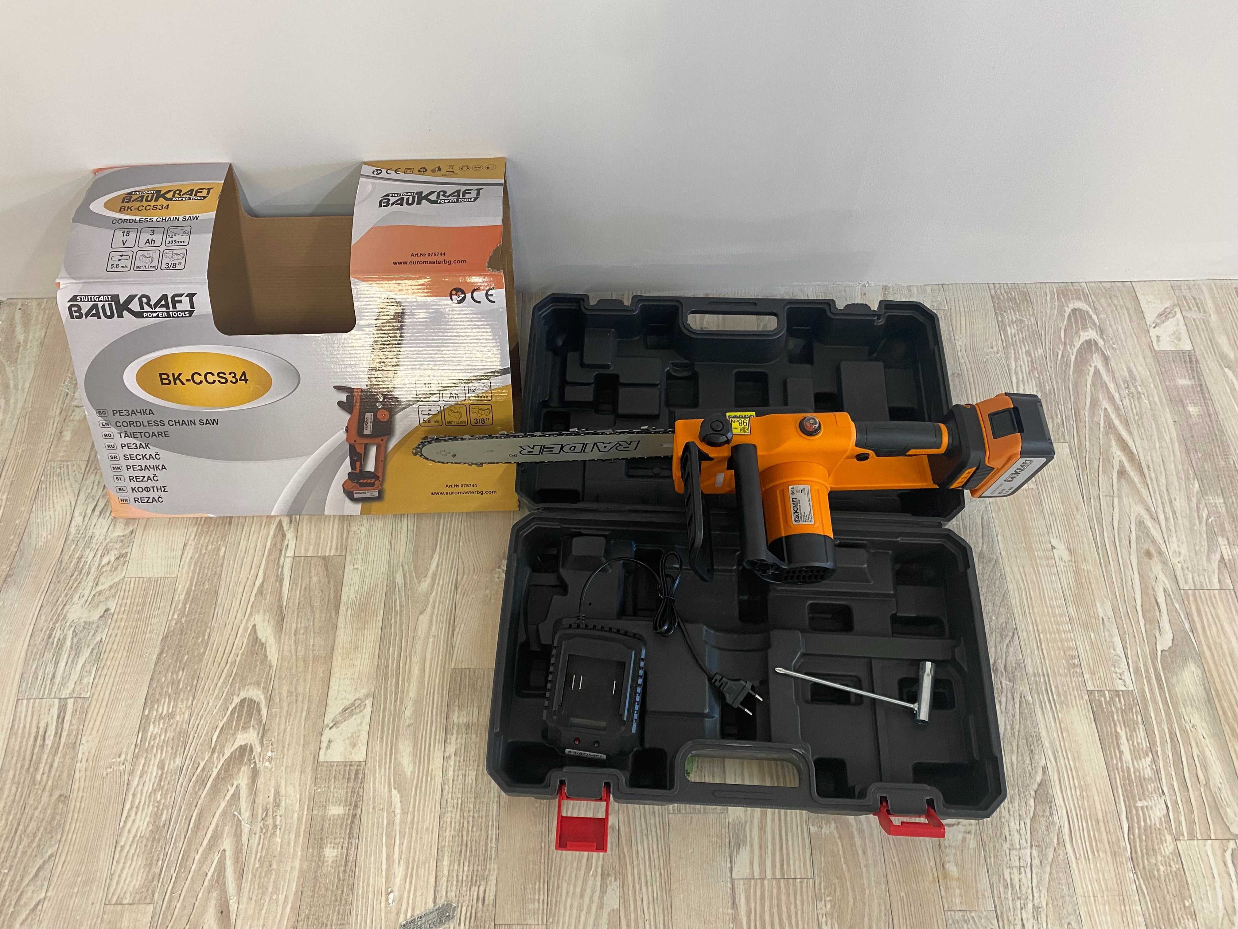 075744	Резачка 18V 305mm (12") SDS 3/8" .050" 45 3Ah куфар BK-CCS34