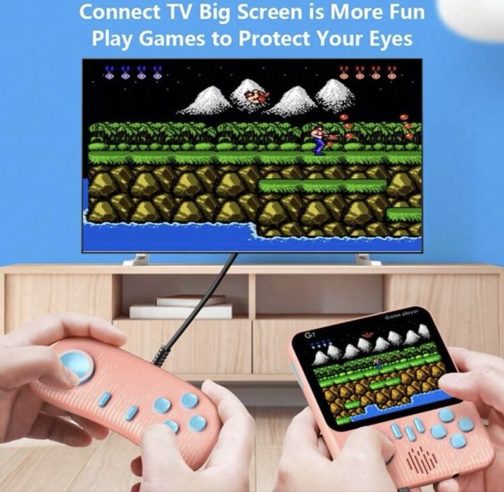 Преносима игрова конзола с джойстик STELS G6, 666 игри, Ретро игра,