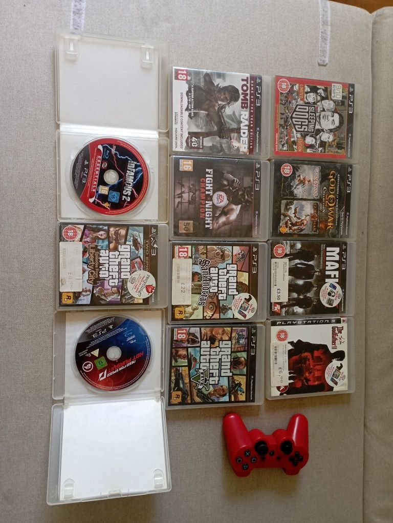 PS3 o maneta și jocurile din imagini