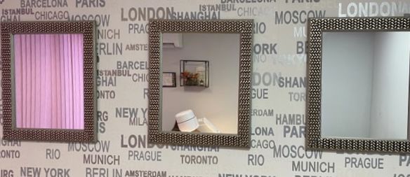 Декоративни огледала 70/70 – 3 броя, отлично състояние