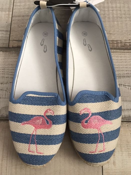 Еспадрили с фламинго 38 номер
