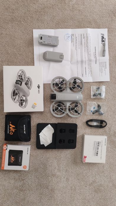 Vând dronă DJI NEO cu 3 baterii, filtre și husa pt baterii