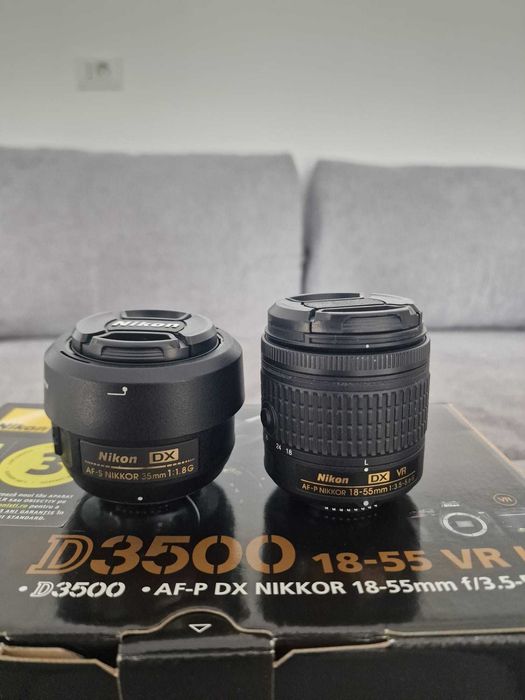 Nikon D3500 + 35mm f1.8 + accesorii