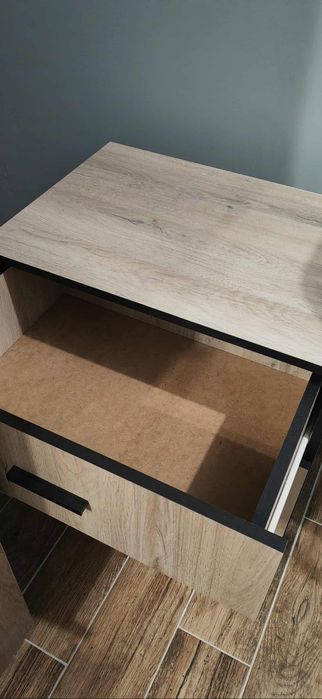 Скрин/Комод - дъб Сонома + Венге