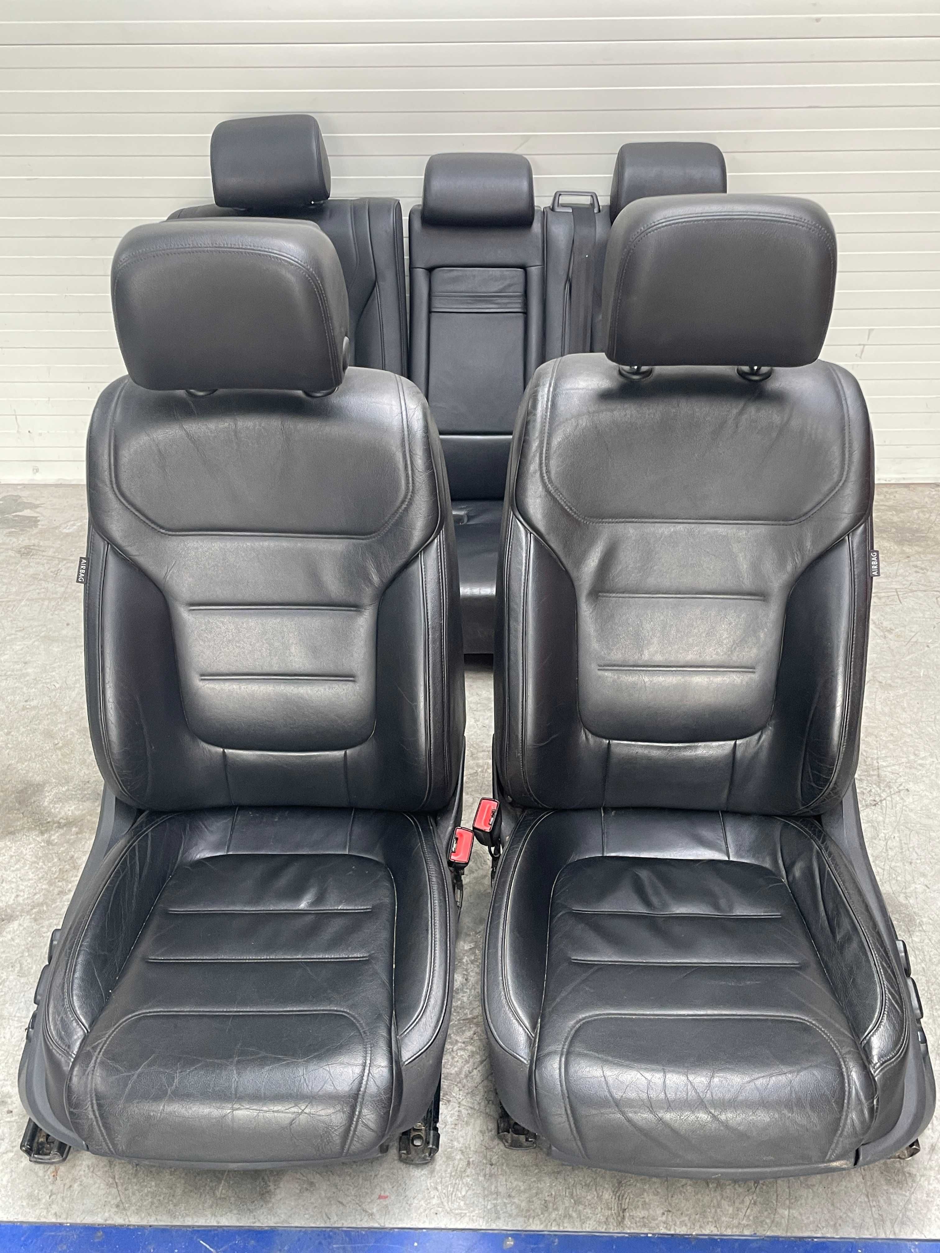 scaune fata cu incalzire + bancheta piele neagra Vw Touareg 7P