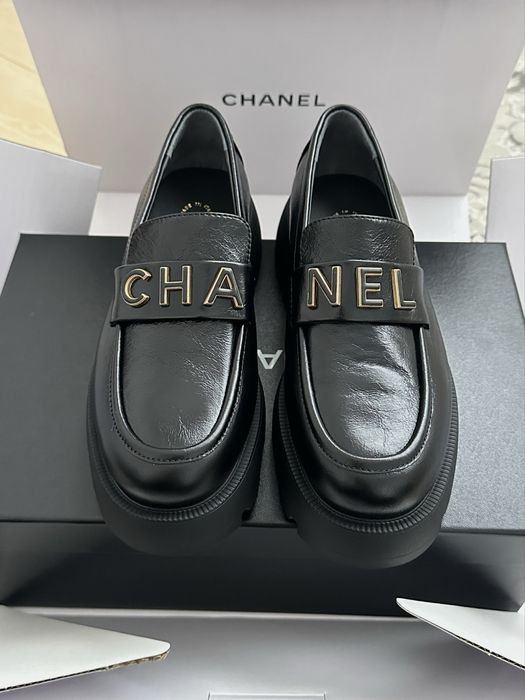 Лоферы Chanel — премиум-качество, кожа.