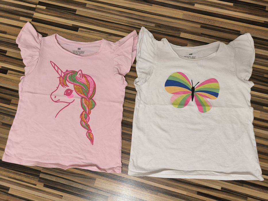 Tricouri cu paiete H&M nr. 122-128