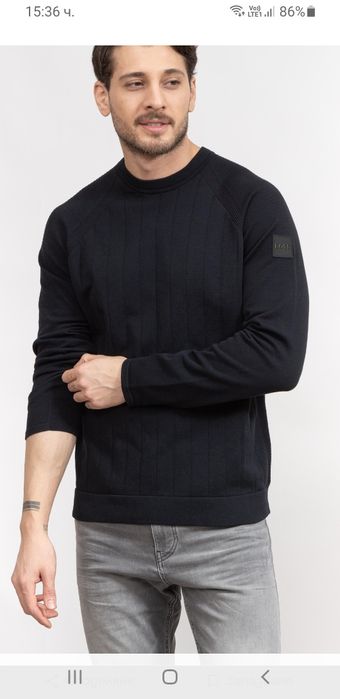 Hugo Boss Zorxly Knit -  L / XL  НОВО! ОРИГИНАЛ! Мъжка Блуза  Суичър!