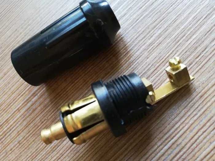 Adaptor priza mufa bricheta 12V 24V Germania motocicleta DIN HELLA