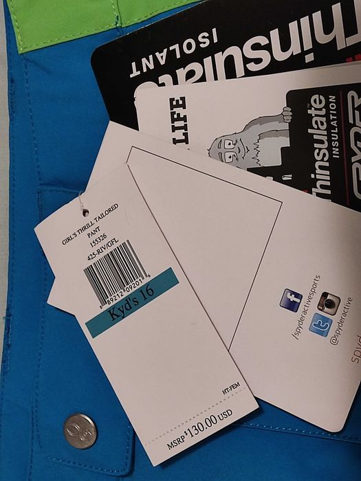 Ски Долнище Spider Женско 16 годишни