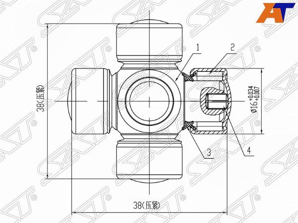 Крестовина рулевого кардана Toyota 4runner