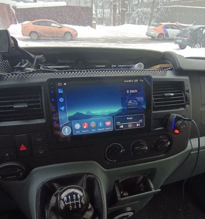 Магнитола для Ford Transit, Fusion, galaxy, kuga, Focus с рамкой новая